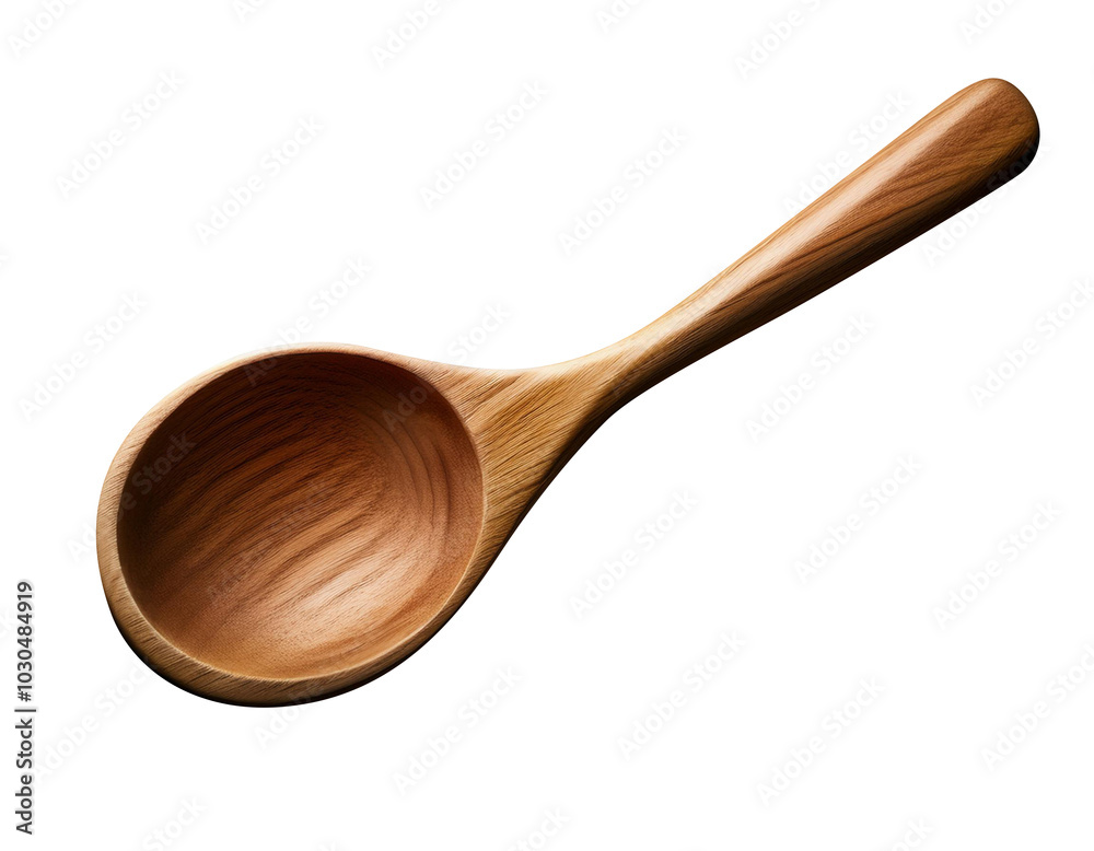 Close-Up of a Wooden Spoon with Natural Texture Close-Up of a Wooden Spoon with Natural Texture