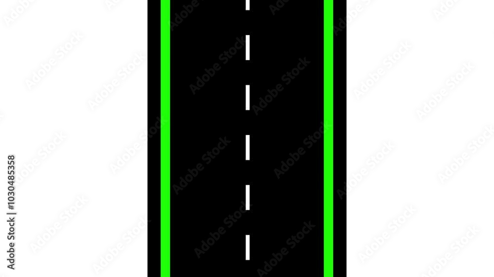 Highway road markings lines. highway Driving Concept.