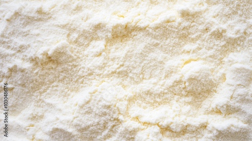 Fine White Flour on Light Background