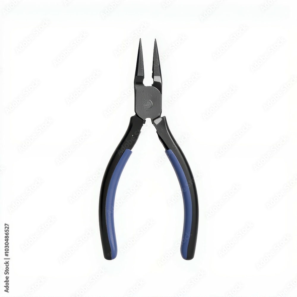 A pair of precision needle-nose pliers with ergonomic handles, ideal for detailed work in crafts, jewelry-making, and electronics. A pair of precision needle-nose pliers with ergonomic handles, ideal for detailed work in crafts, jewelry-making, and electronics.