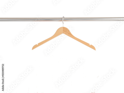 clothes hanger isolated on white background