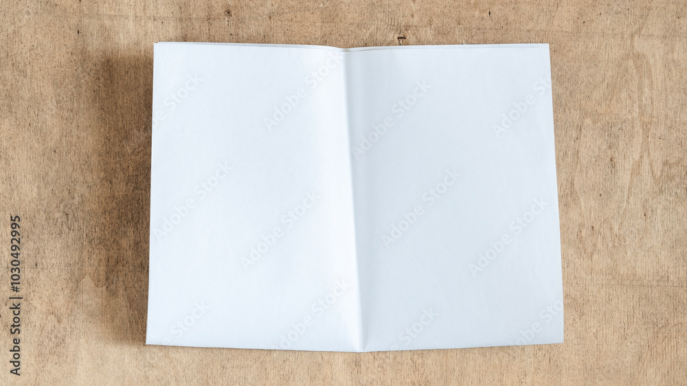 Newspaper on wooden background Newspaper on wooden background