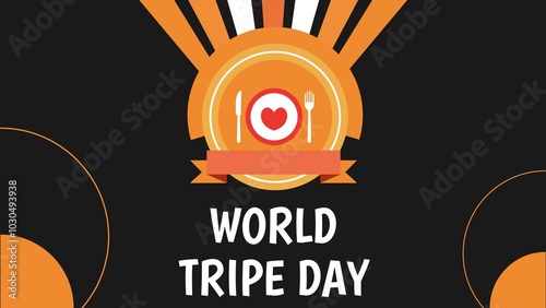 World Tripe Day web banner design illustration 