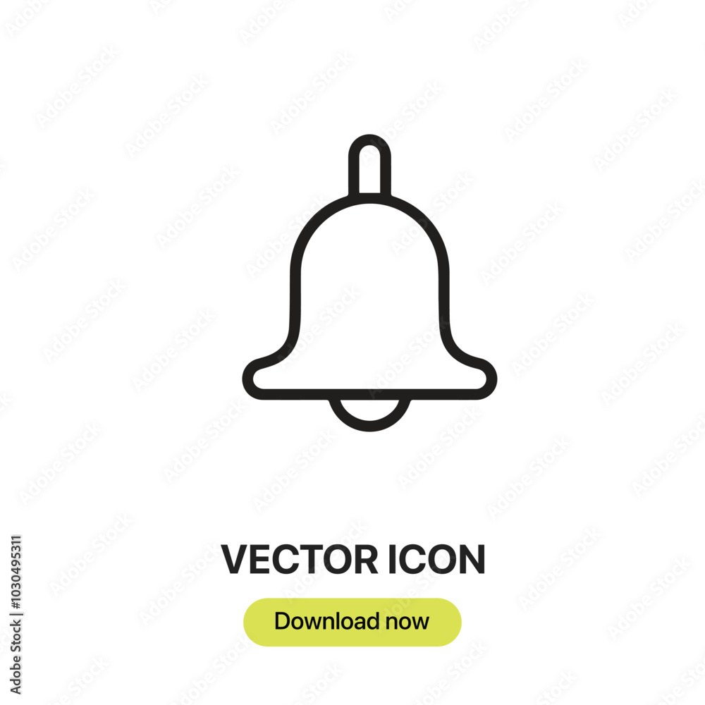 Reminder icon vector. Linear-style sign for mobile concept and web design. Reminder symbol illustration. Pixel vector graphics - Vector. Reminder icon vector. Linear-style sign for mobile concept and web design. Reminder symbol illustration. Pixel vector graphics - Vector.