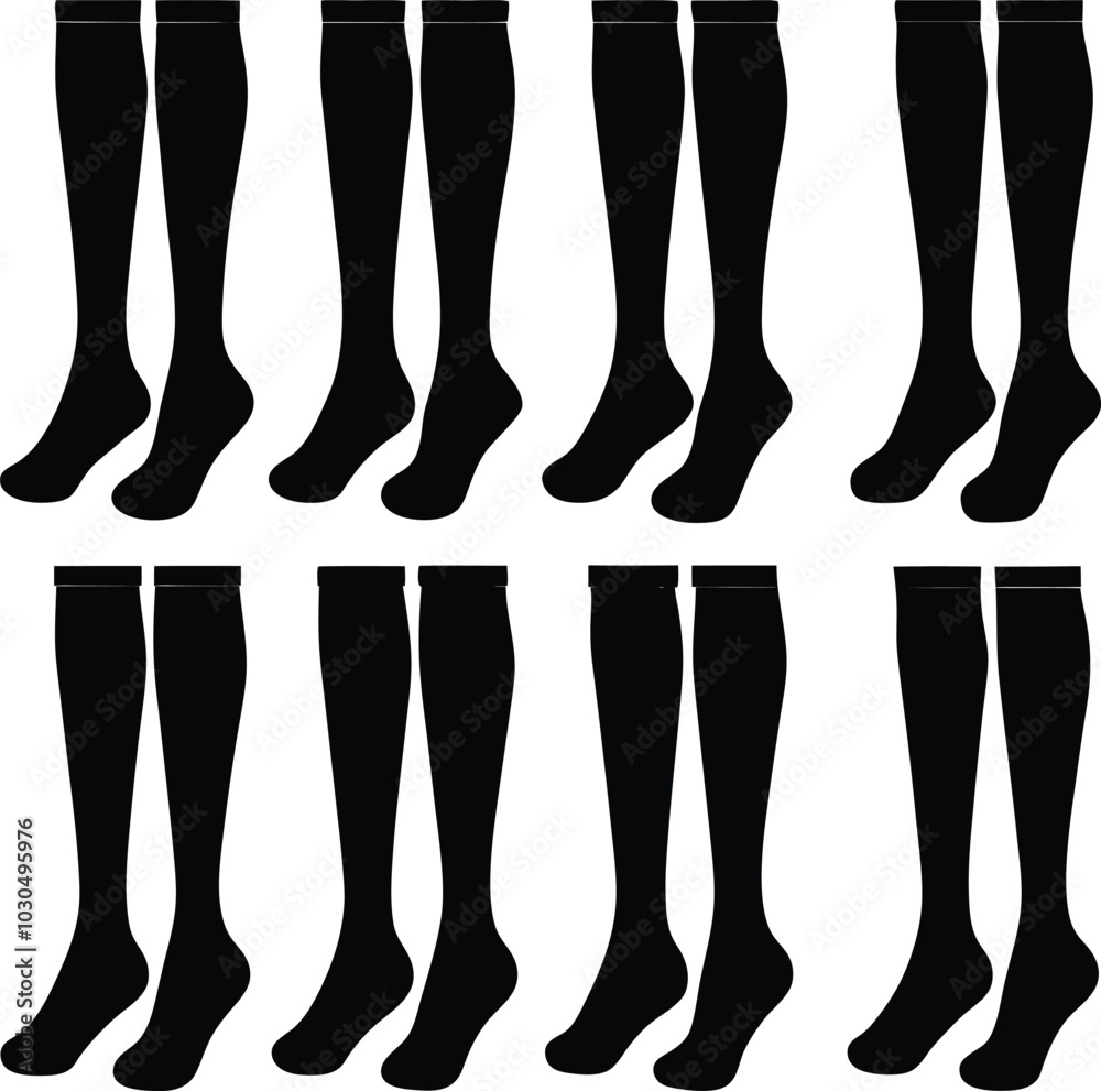 Black Knee High Compression Socks: Support, Circulation, & Comfort for Women & Men - Athletic, Medical, & Everyday Wear - 10 Pairs Value Pack Black Knee High Compression Socks: Support, Circulation, & Comfort for Women & Men - Athletic, Medical, & Everyday Wear - 10 Pairs Value Pack