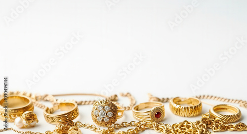 Mixed gold jewelry