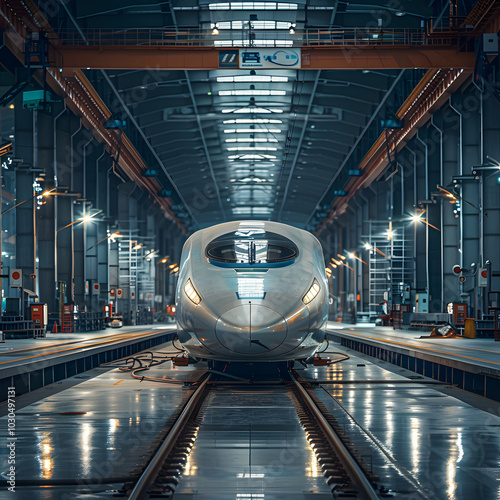 A new type of railway train for future sci-fi