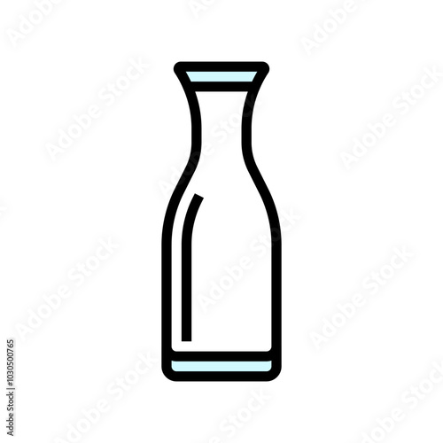 carafe glass package color icon vector. carafe glass package sign. isolated symbol illustration