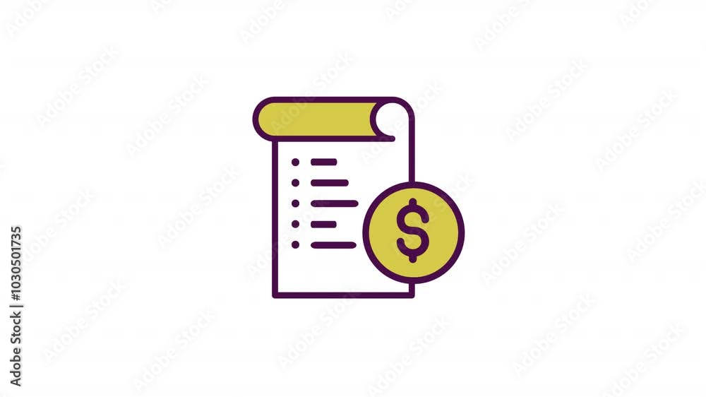 Receipt business ane finace icon Receipt business ane finace icon