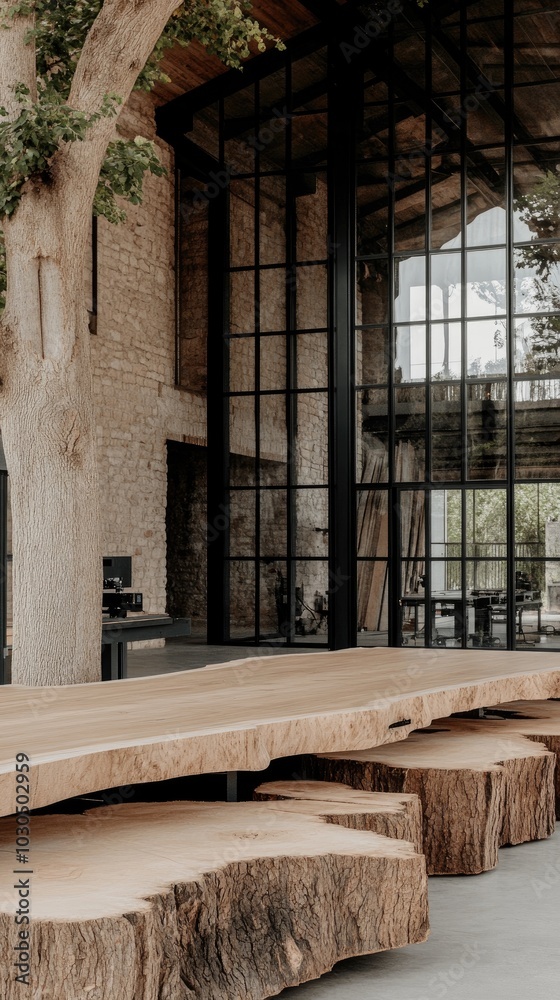 A large CNC machine features a laser arm positioned above a wooden sheet, all set against a tidy, bright garage environment with a black frame A large CNC machine features a laser arm positioned above a wooden sheet, all set against a tidy, bright garage environment with a black frame