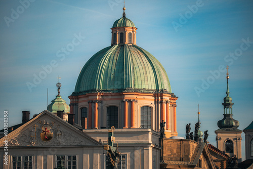 Photography Exploring the stunning architecture of Prague with its iconic domed rooftops in