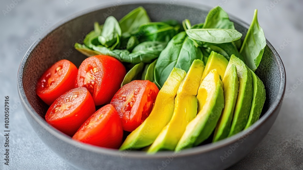 Avocado, Tomato, and Basil Salad Avocado, Tomato, and Basil Salad