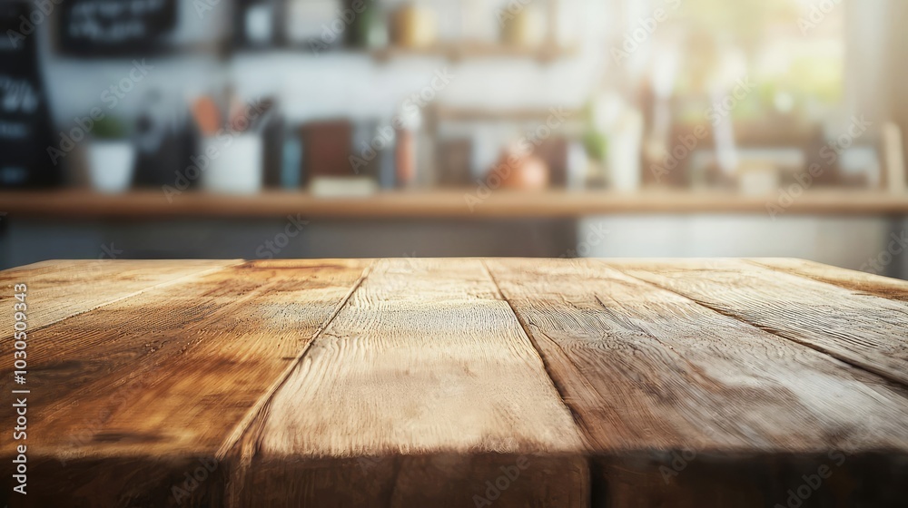 Wooden Table with Art Supplies in a Creative Space