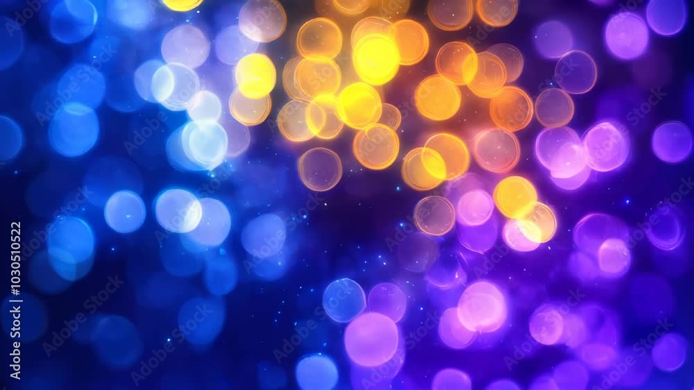 A captivating display of vibrant bokeh lights illuminating the night with enchanting colors A captivating display of vibrant bokeh lights illuminating the night with enchanting colors