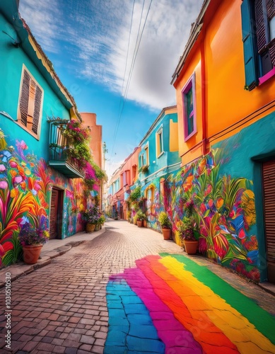 Colorful Street Art photo