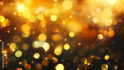 Experience the enchanting glow of golden lights twinkling beautifully in the evening