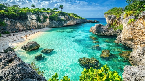 Lively Coral Lagoon with Crystal Clear Water