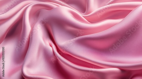 Textured silk fabric in soft pink, ideal for luxury and beauty product displays.