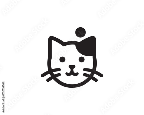 cat face vector illustration