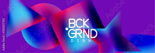 Fluid color geometric shapes abstract background. Vector Illustration For Wallpaper, Banner, Background, Card, Book Illustration, landing page