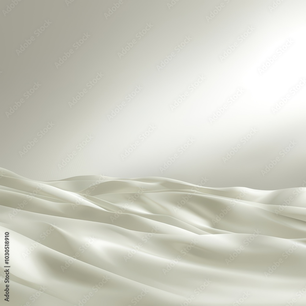 Obraz premium Flowing White Fabric Background