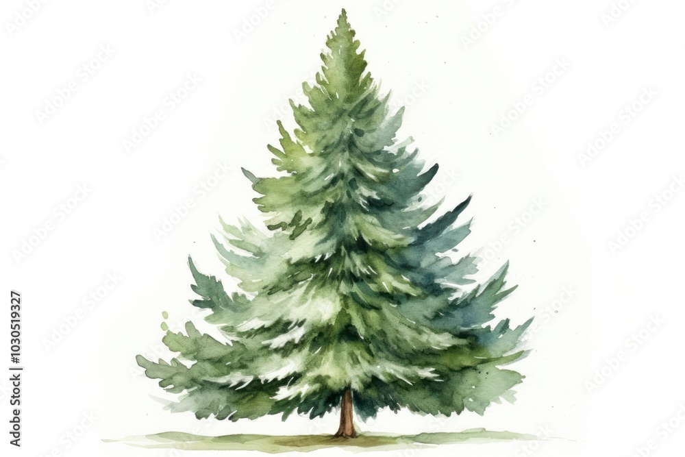 Fototapeta premium Chirstmas tree plant pine fir.