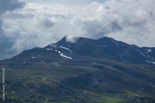 Wallpaper Mural snow on the mountain in Iceland Torontodigital.ca
