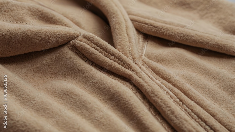 Close up on bathrobe fabric showing soft texture Close up on bathrobe fabric showing soft texture