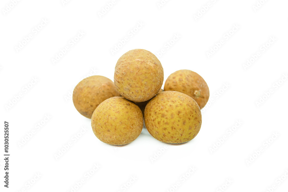 Longan fruit isolated on white background Longan fruit isolated on white background