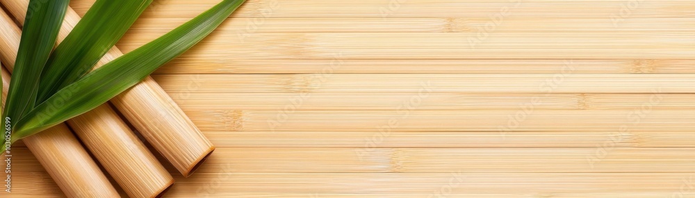 Textured bamboo fibers, natural and classic, earthy beige tones, macro photography, ambient light Textured bamboo fibers, natural and classic, earthy beige tones, macro photography, ambient light