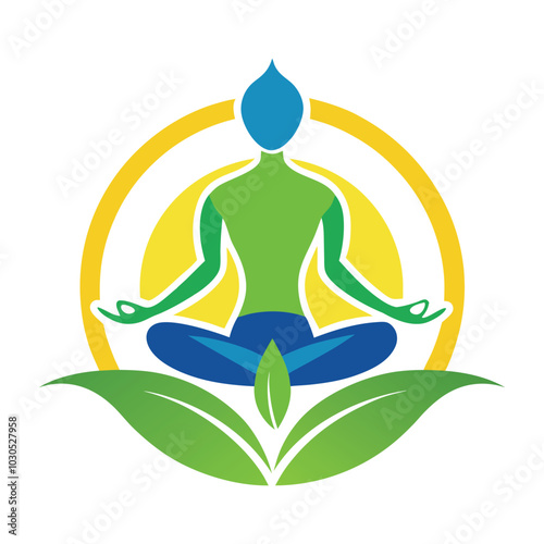 A Yoga logo vector illustration 