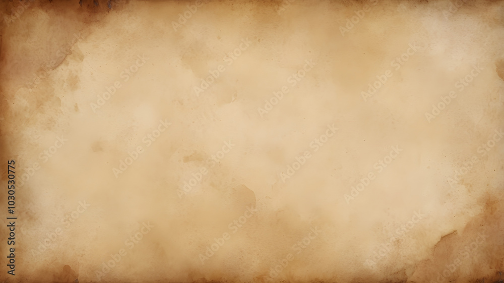 Aged parchment paper texture, grungy and worn with sepia tones, perfect for vintage design Aged parchment paper texture, grungy and worn with sepia tones, perfect for vintage design