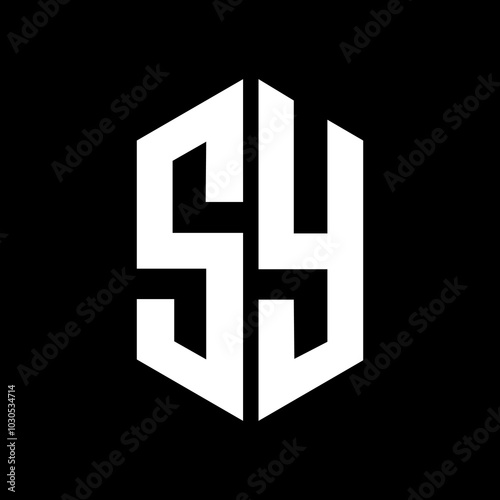 Initial Letter SY Logo Template Design