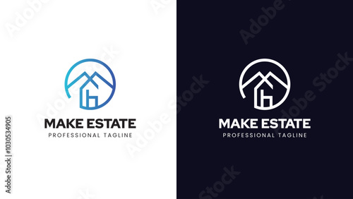 eal estate corporate logo. Real estate logo vector template. Corporate real estate logo.
