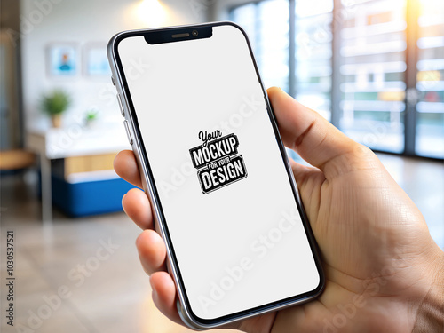 Smartphone Screen Mockup Clean & Minimal Display Template