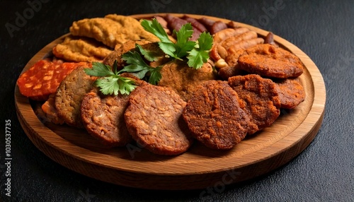 An assortment of mock meats made from soy protein