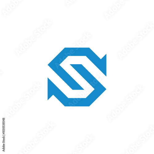 Free Download Letter S Octagon Logo Design - GFXLoad