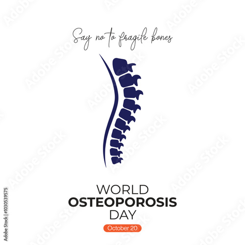 World Osteoporosis Day. World Osteoporosis Day Month. World Osteoporosis Day 2024, Creative banner, poster, social media post, background, template, postcard vector