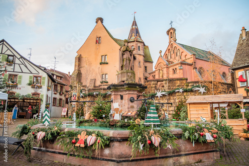 Eguisheim at Christmas in Alsace, France