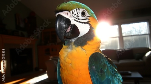 Blue and Gold Macaw. photo