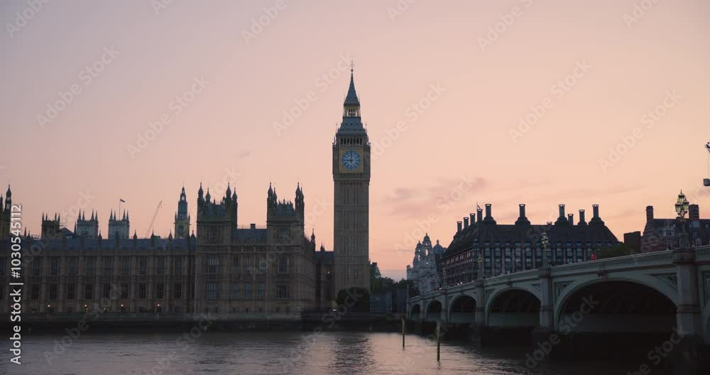 Twilight Over Big Ben and Westminster Bridge Twilight Over Big Ben and Westminster Bridge