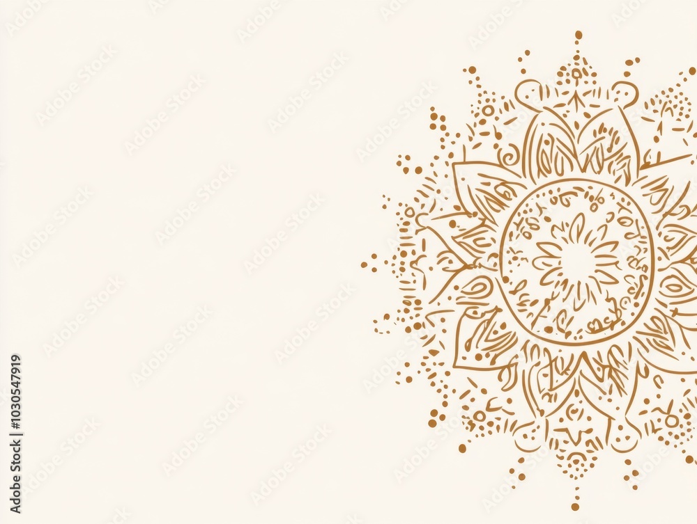 Fototapeta premium Free indian flower pattern rangoli background