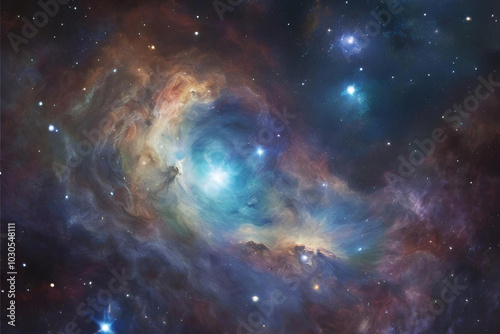 Universe background Galaxy and stars. Awesome of deep space. Billions of galaxies in the universe