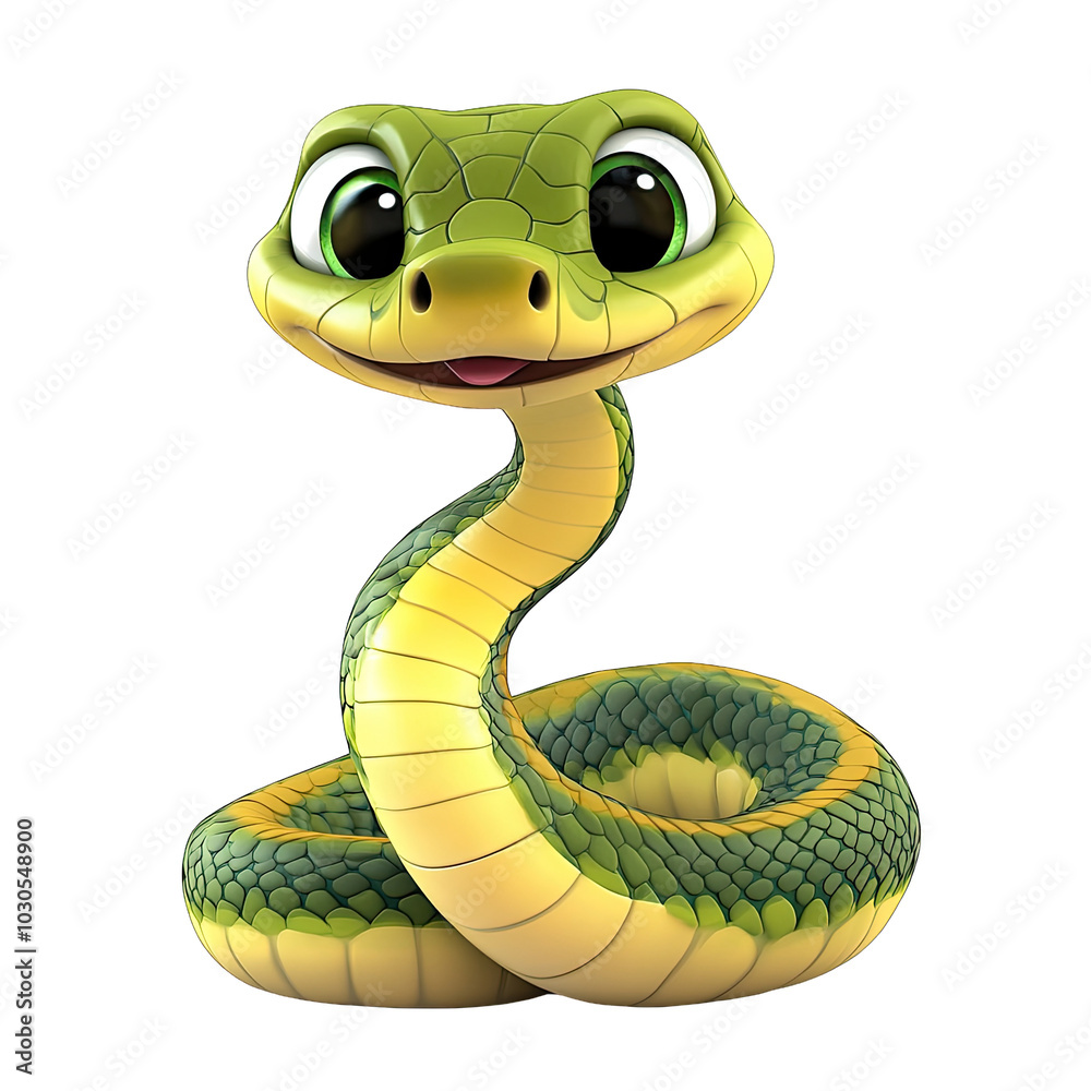 Fototapeta premium cartoon snake