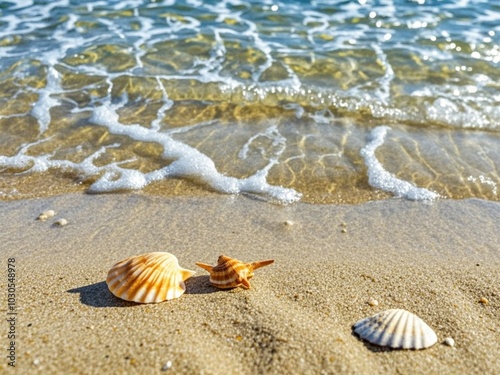 Obraz na płótnie Sea Shell In the Sand
w salonie