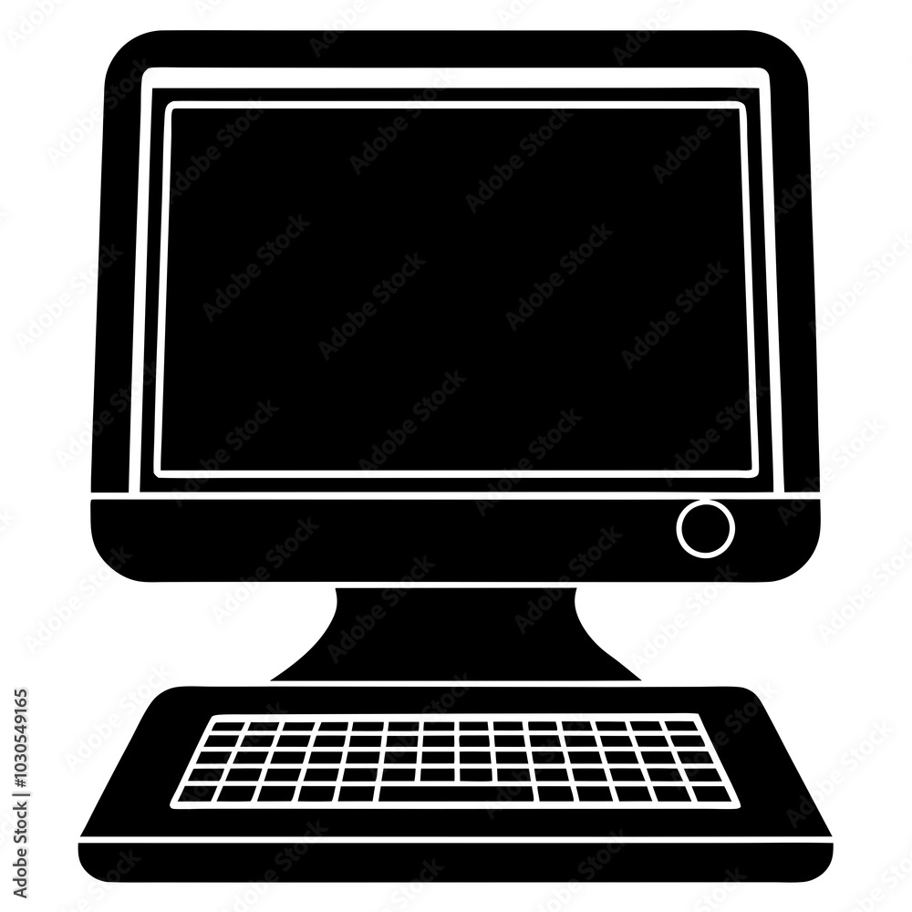 Fototapeta premium computer monitor isolated on white