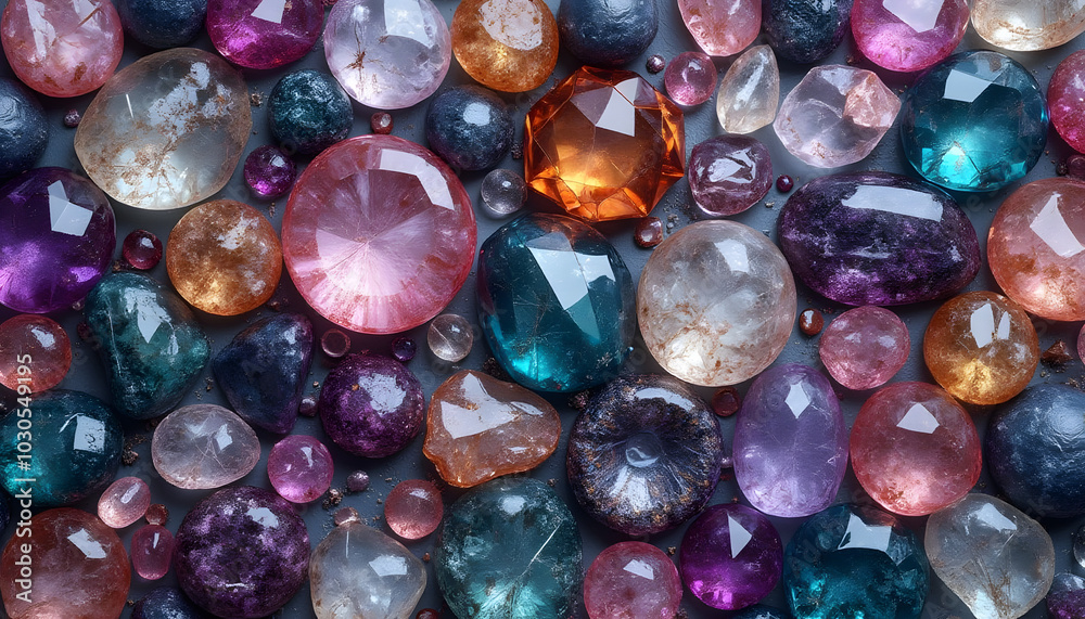 Assorted gemstones and crystals collection Assorted gemstones and crystals collection