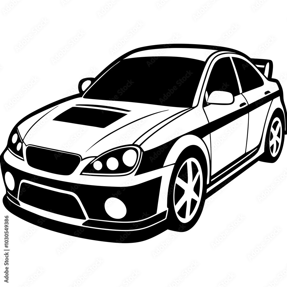 Fototapeta premium car isolated on white