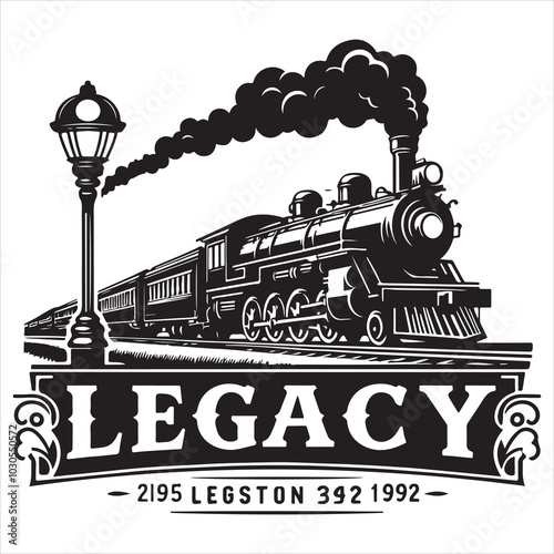 Freight Carrier Cargo Train Silhouette Art  , black colour vactor 