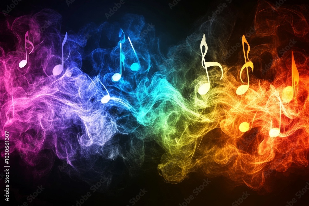 abstract of music notes abstract of music notes